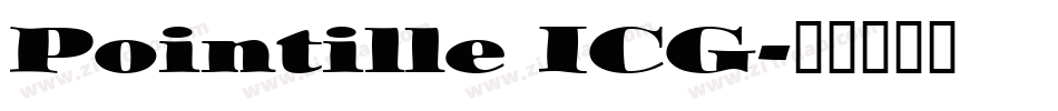 Pointille ICG字体转换